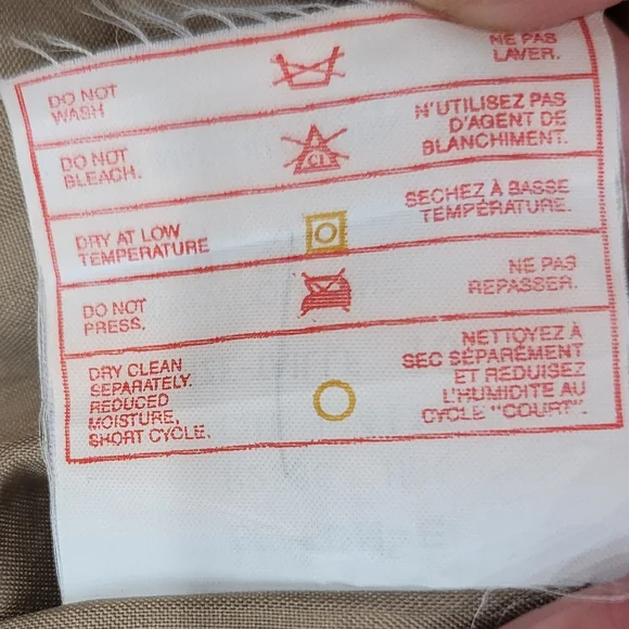 Vintage Wool Cleo Blazer Coat Womens 10 Tan Grey Plaid Acadamia Spring - Picture 12 of 13